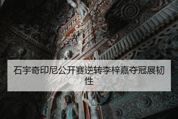 石宇奇印尼公开赛逆转李梓嘉夺冠展韧性